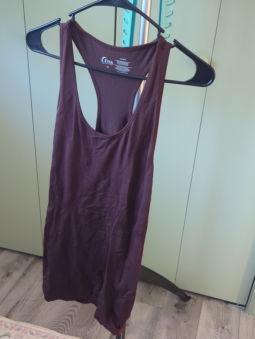Zyia Burgundy Copper Charged Tank